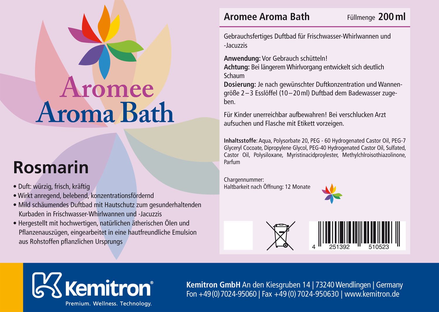 Aromee Aromabath "Rosmarin"