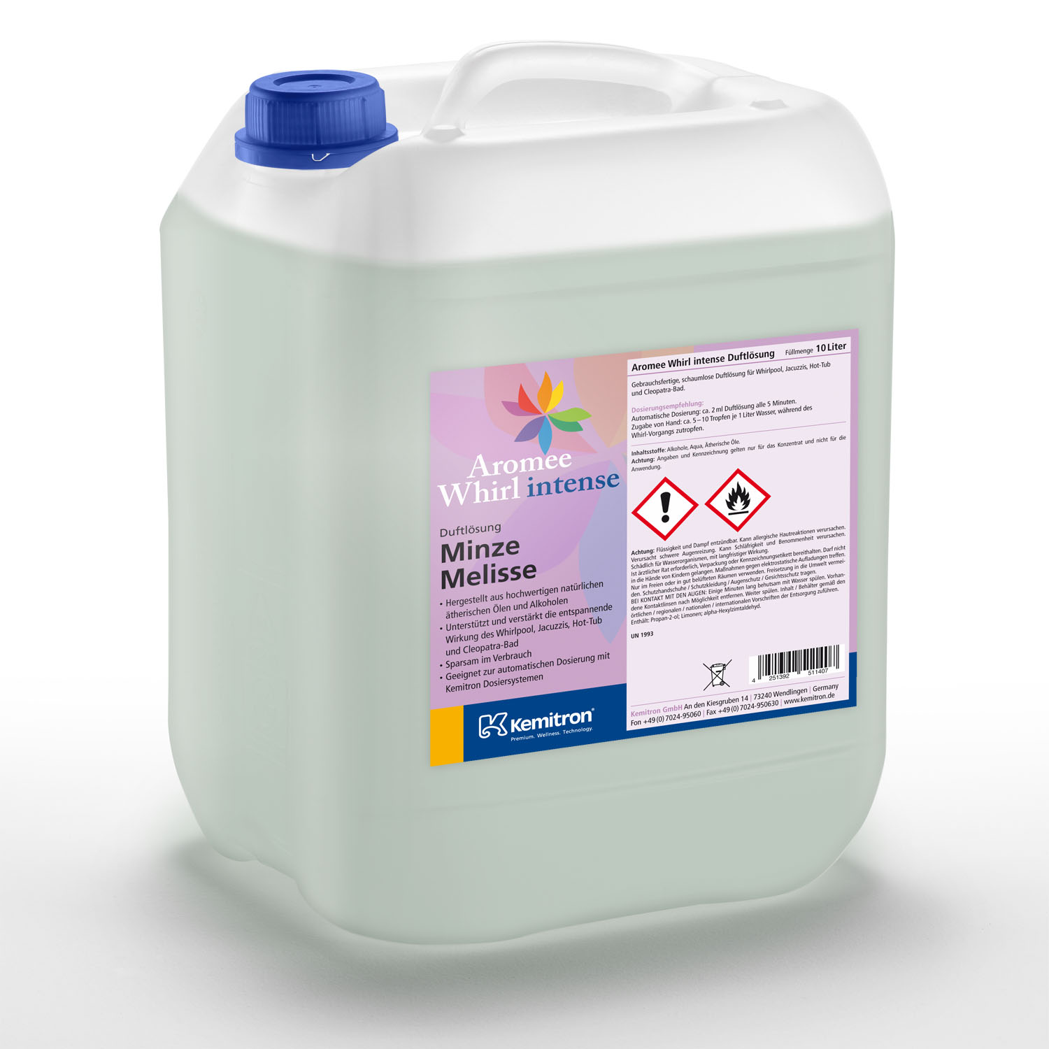 Aromee Whirl intense &amp;quot;Minze + Melisse&amp;quot; | 10 Liter | C06-1024K010