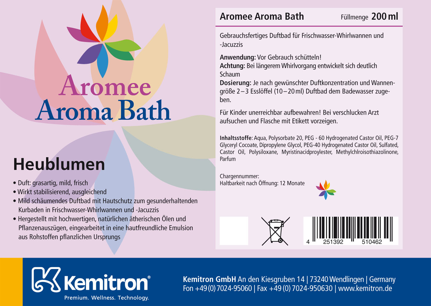 Aromee Aromabath "Heublumen"