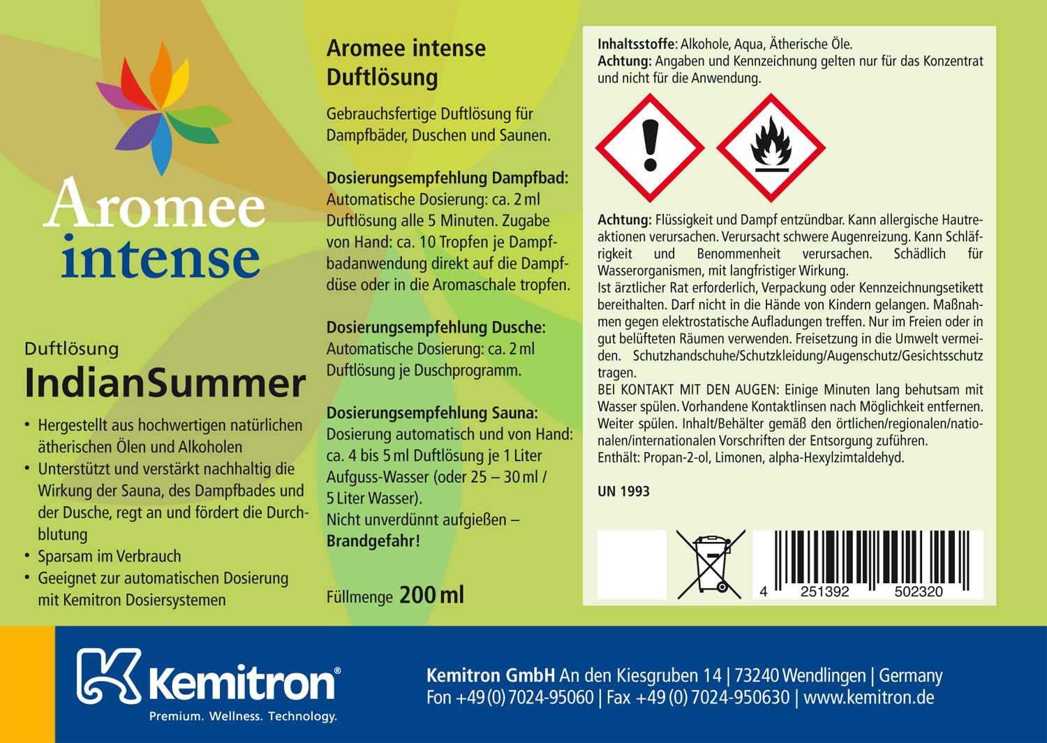 Aromee intense "IndianSummer" Aromee intense "IndianSummer"